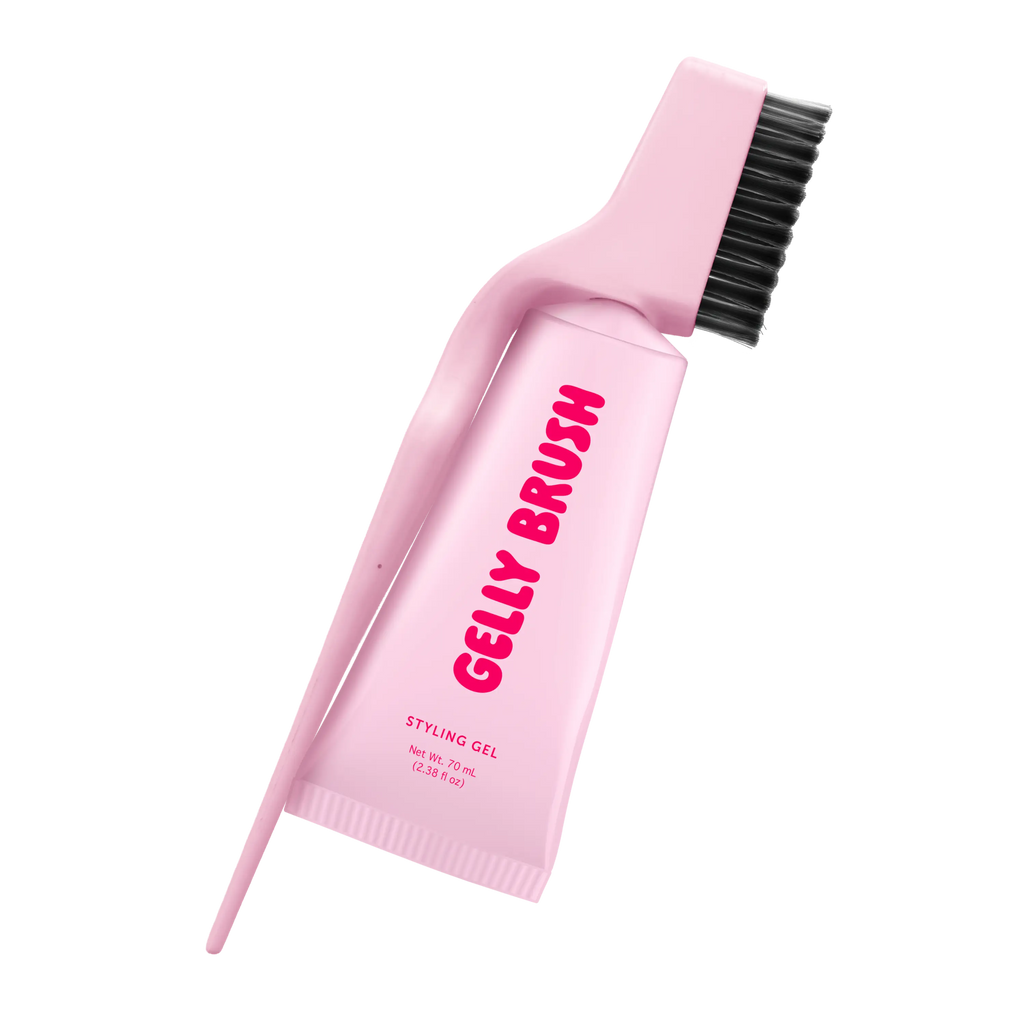 Gelly Brush Hair Gel Brush Set: Styling Brush + 2 Gel Refills