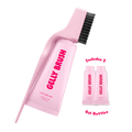 Gelly Brush Hair Gel Brush Set: Styling Brush + 2 Gel Refills